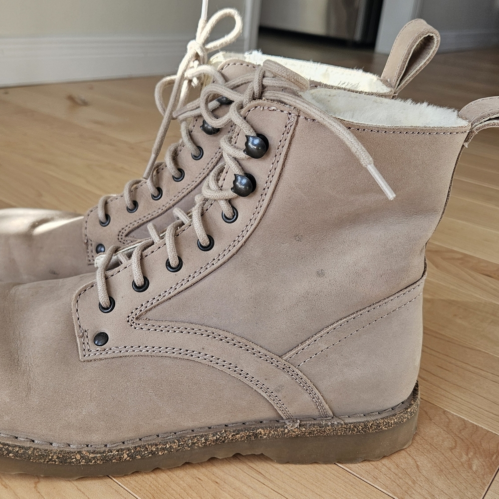 Birkenstock Tan Lace Up Boots - Picture 4 of 5